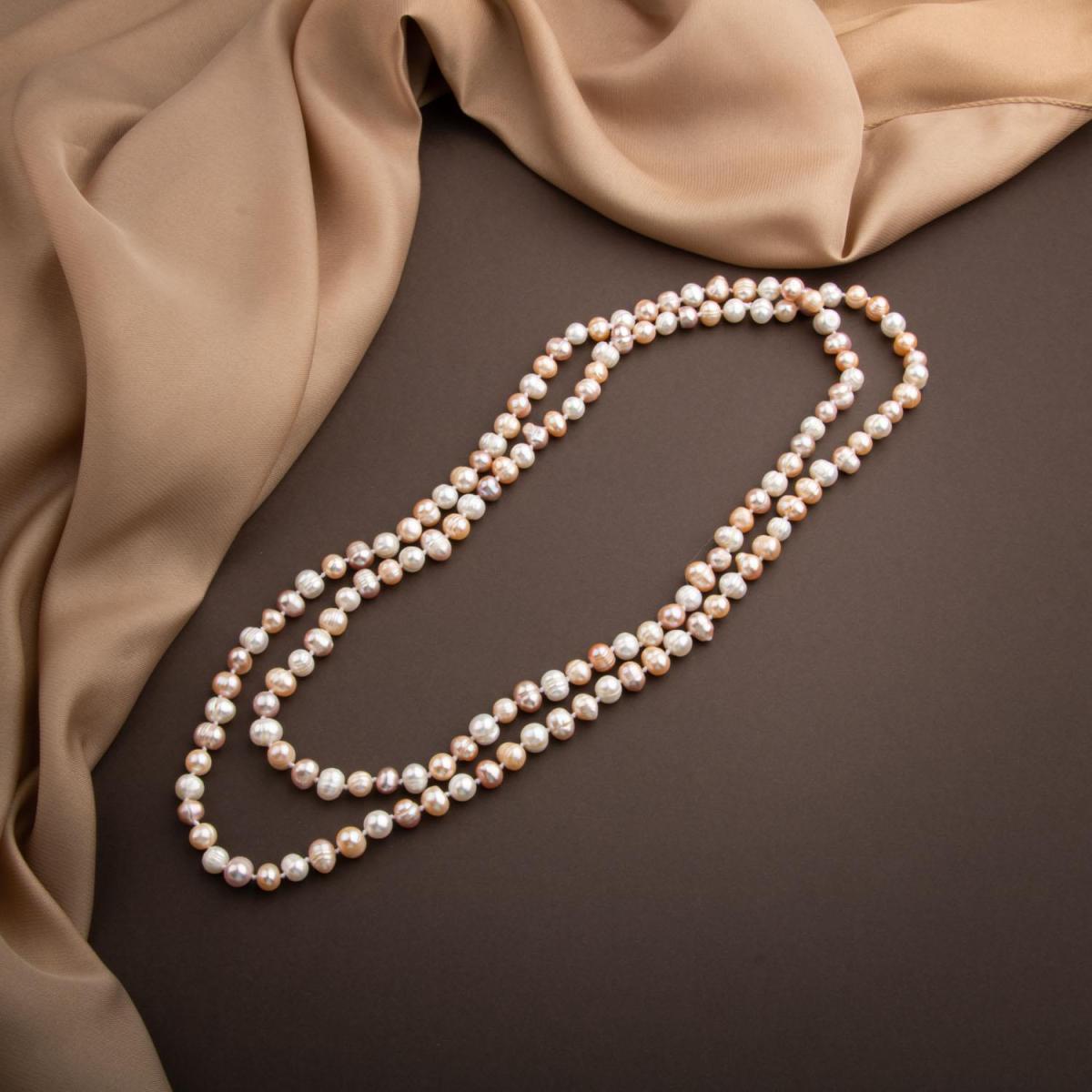 Pearl Natural Stone Long Necklace