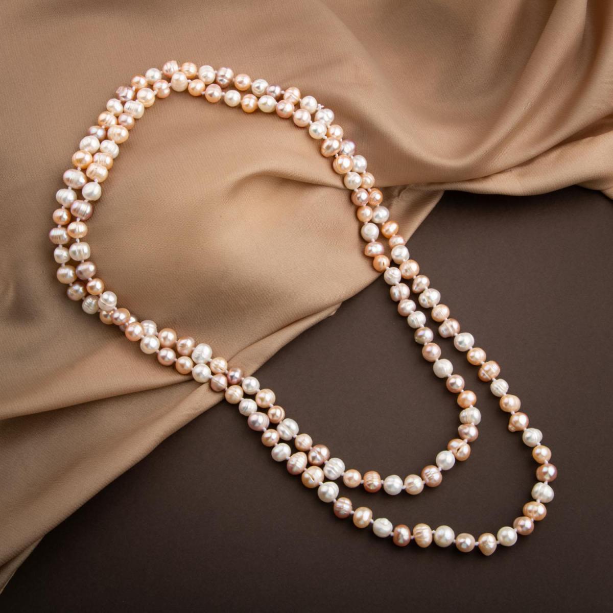 Pearl Natural Stone Long Necklace