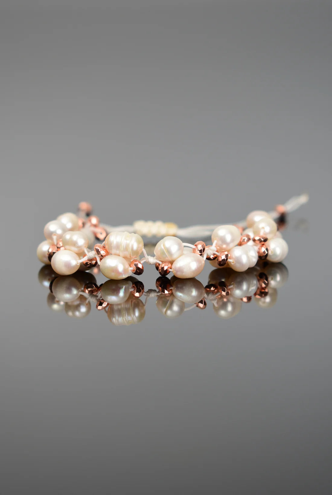 Pearl Natural Stone Macrame Design Bracelet