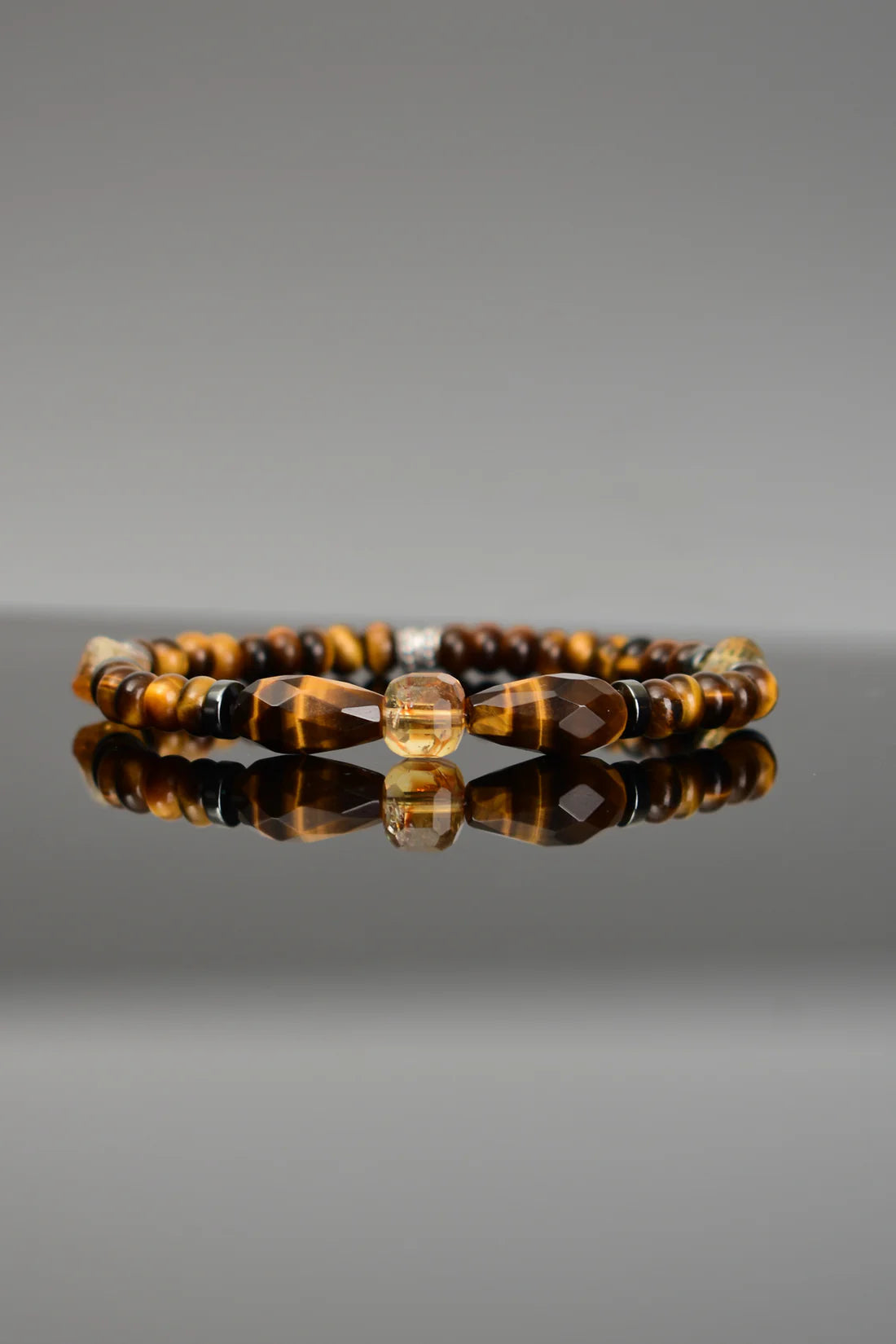 Tiger Eye - Citrine Natural Stone Bracelet