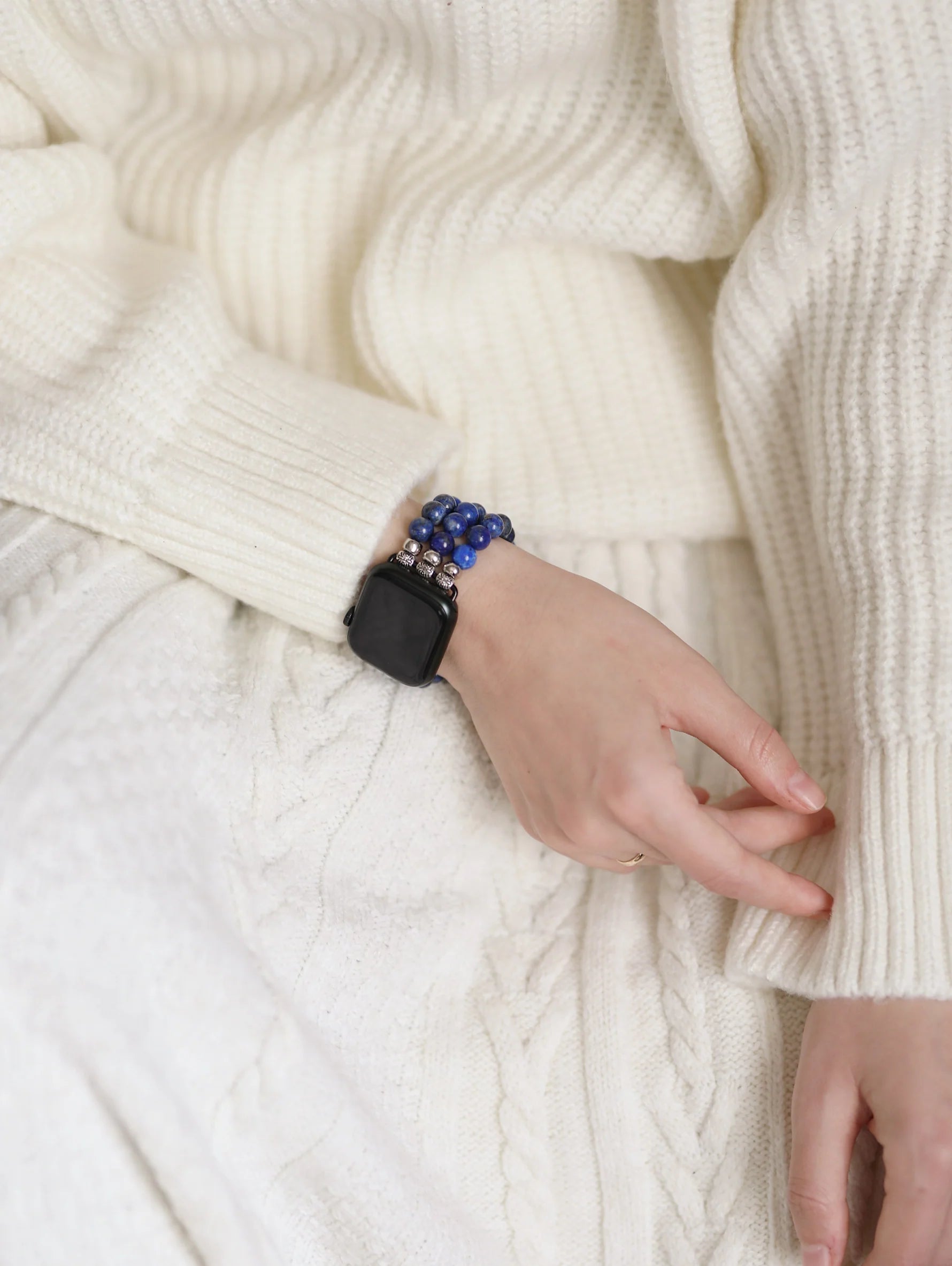 Lapis Lazuli Natural Stone Apple Watch Watch Band 38 - 41 mm
