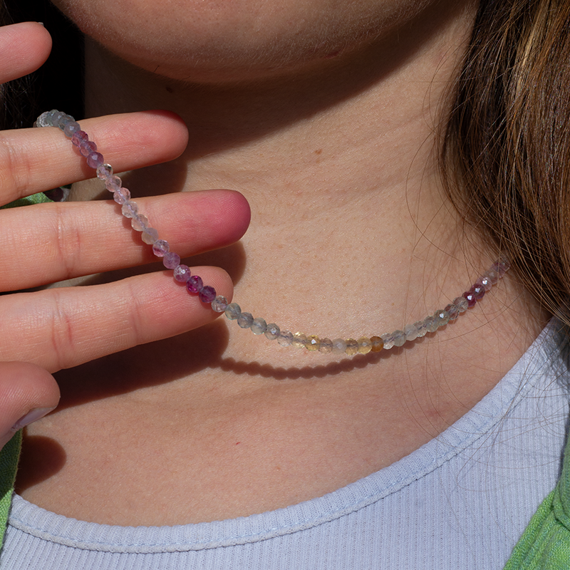 Fluorite Natural Stone Necklace