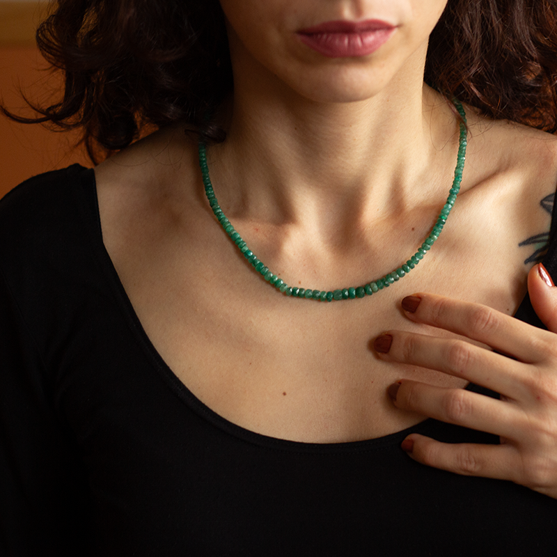 Emerald Natural Stone Necklace