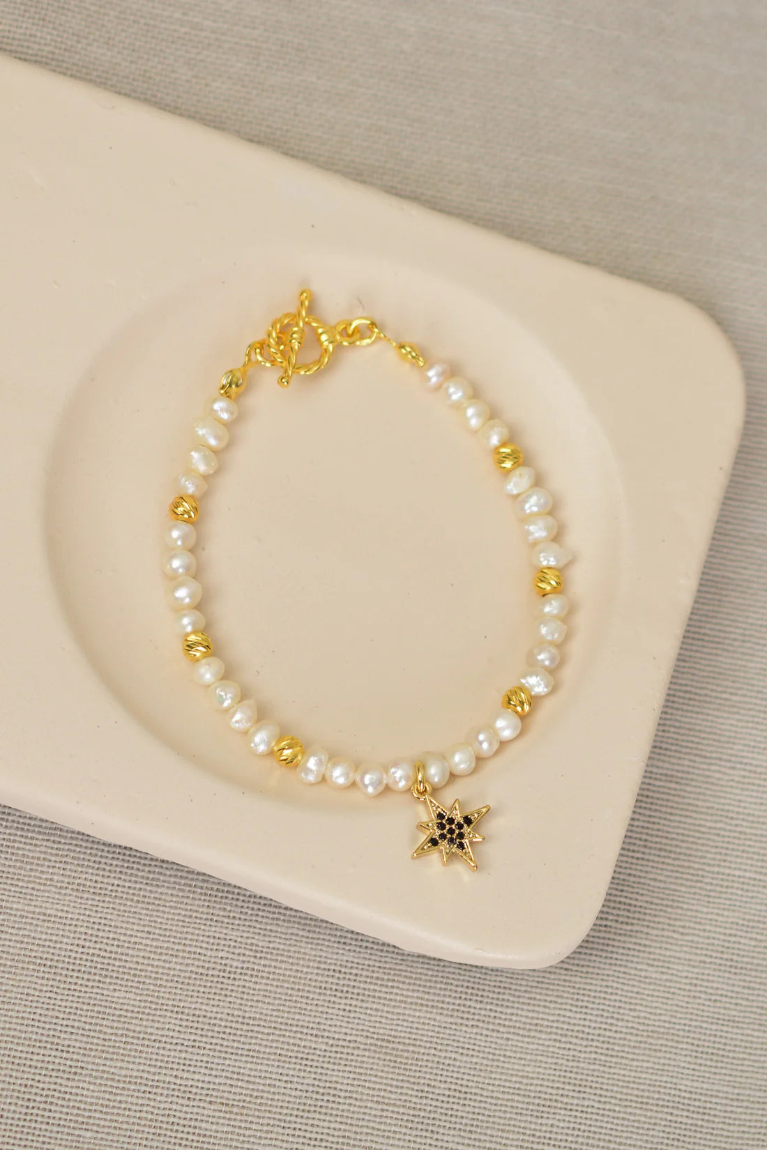 Pearl Natural Stone 925 Sterling Silver Bracelet