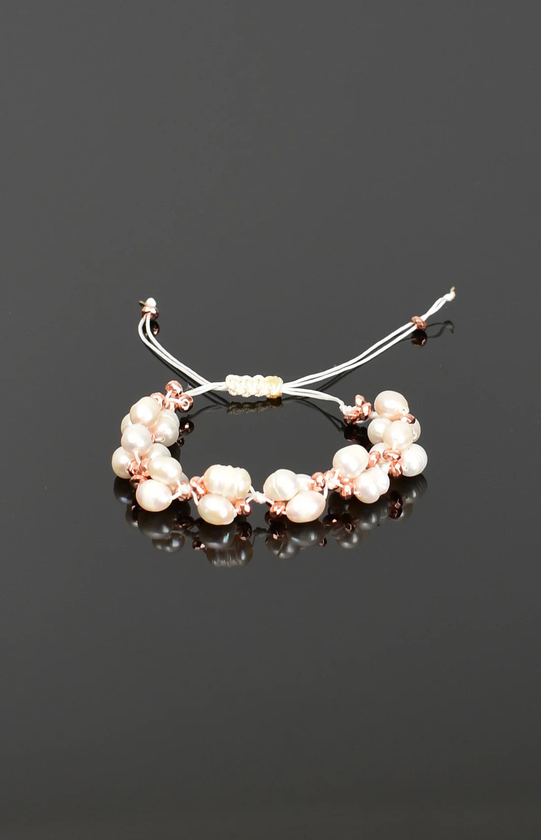 Pearl Natural Stone Macrame Design Bracelet