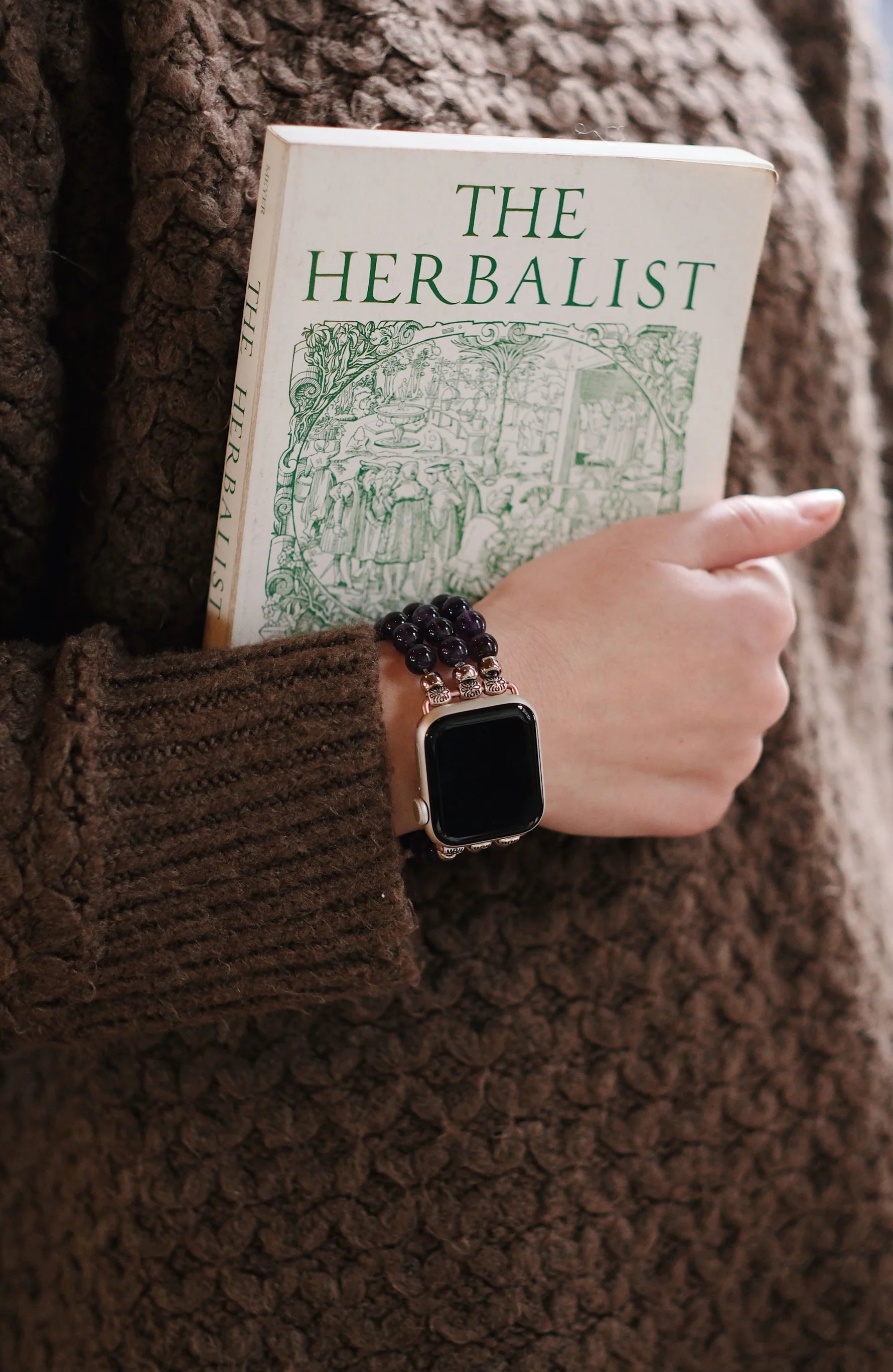 Garnet Natural Stone Apple Watch Watch Band 42 - 49mm