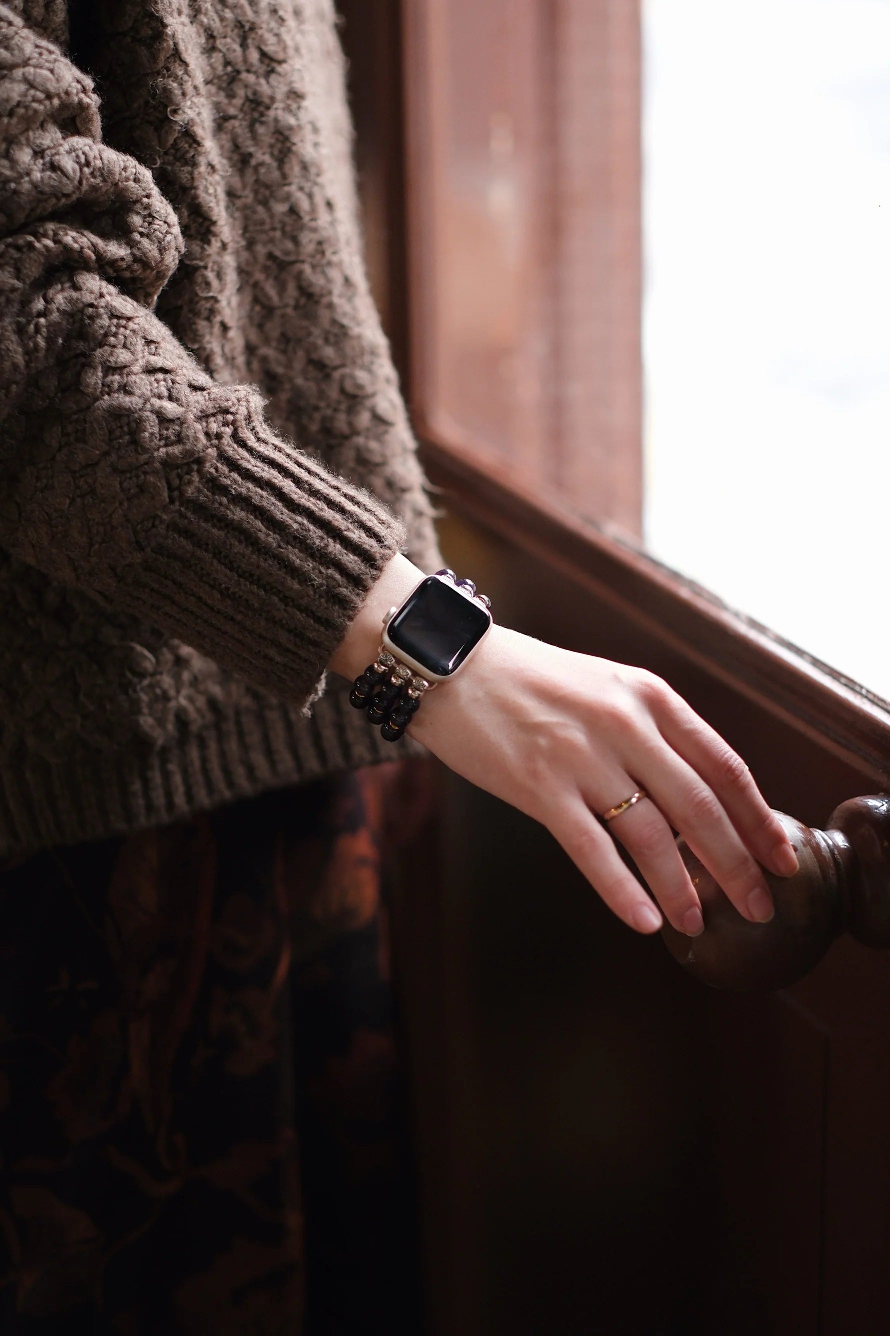 Garnet Natural Stone Apple Watch Watch Band 38-41mm